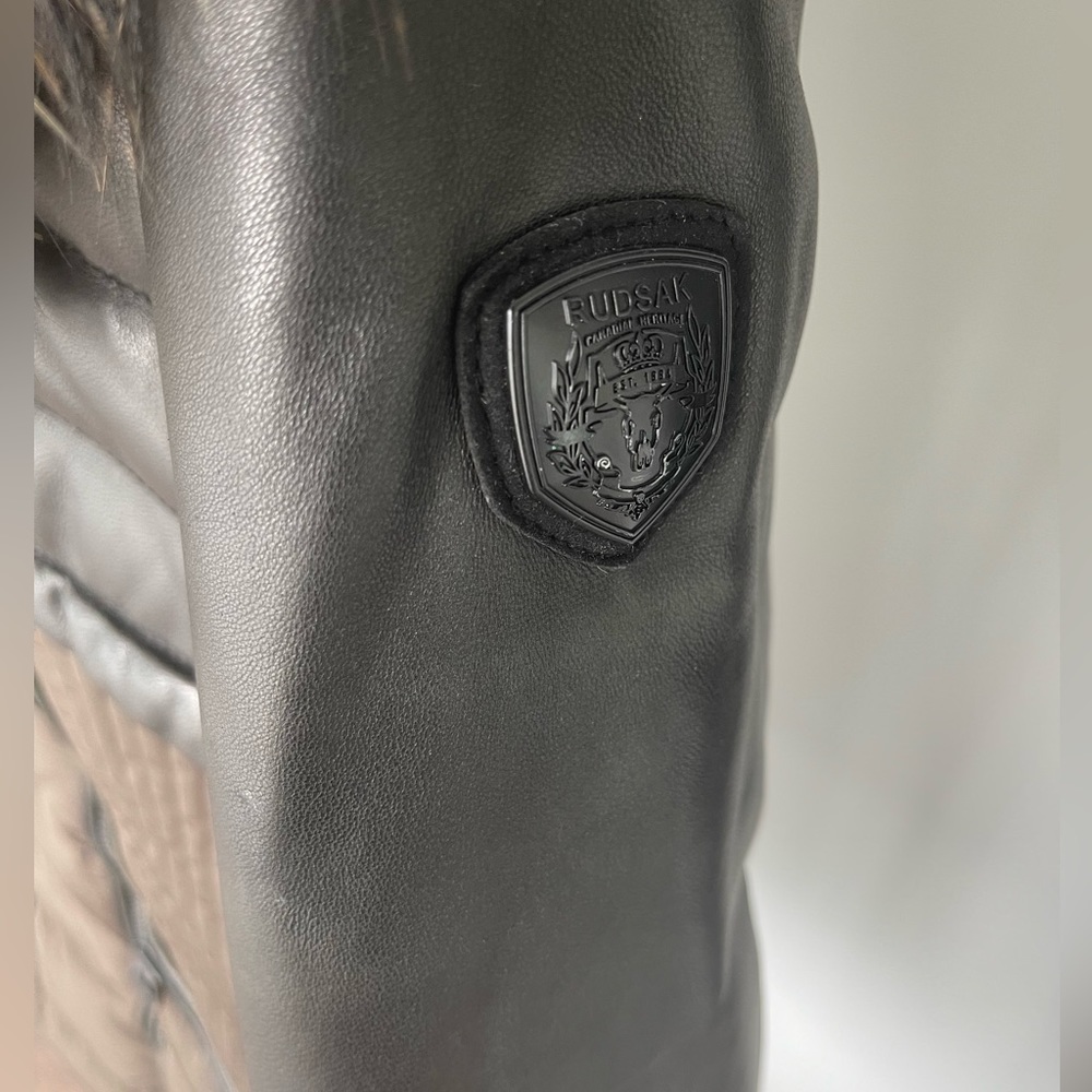 RUDSAK Silvia Leather Sleeved Down Parka - Picture 6 of 13